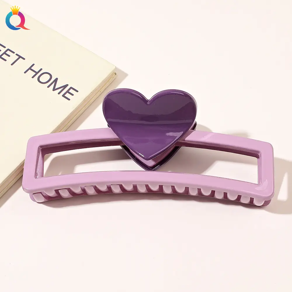 Blue Heart-Shaped Hair Clip for Women - Image 33