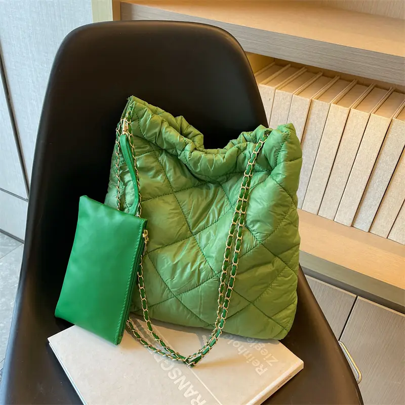White Quilted Shoulder Bag Women 2023 Summer - Image 8