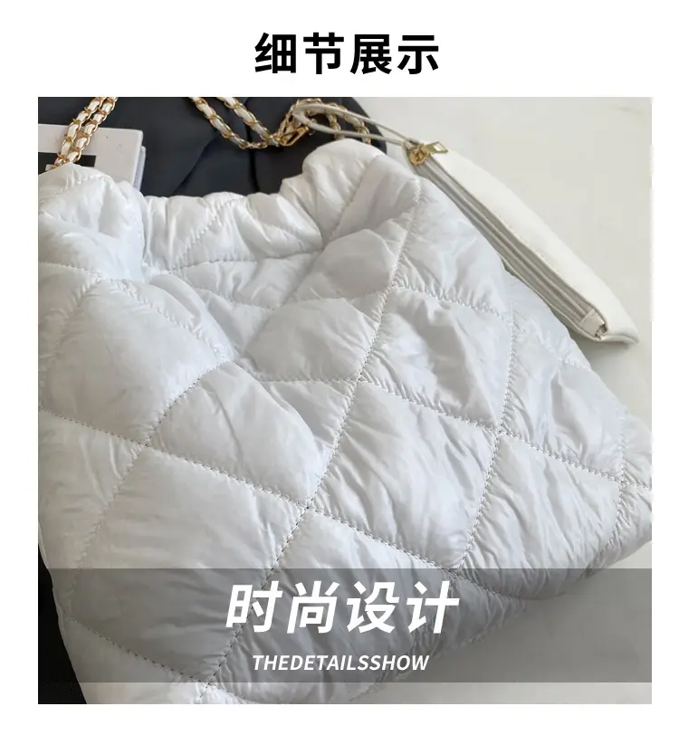 White Quilted Shoulder Bag Women 2023 Summer — feature 2
