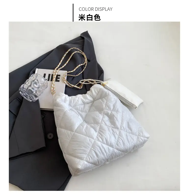 White Quilted Shoulder Bag Women 2023 Summer — feature 28