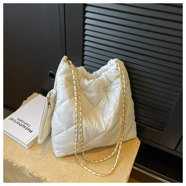 White Quilted Shoulder Bag Women 2023 Summer — feature 31