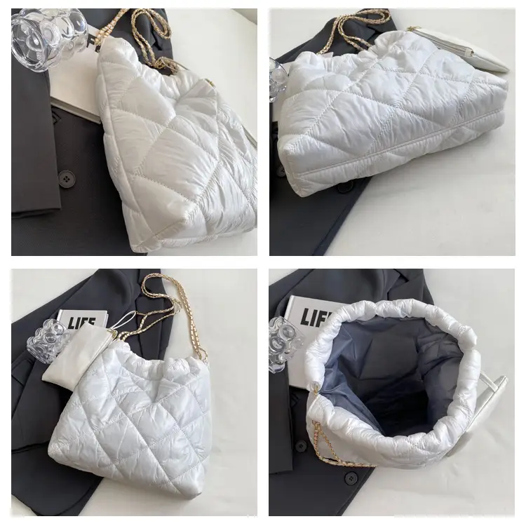 White Quilted Shoulder Bag Women 2023 Summer — feature 6