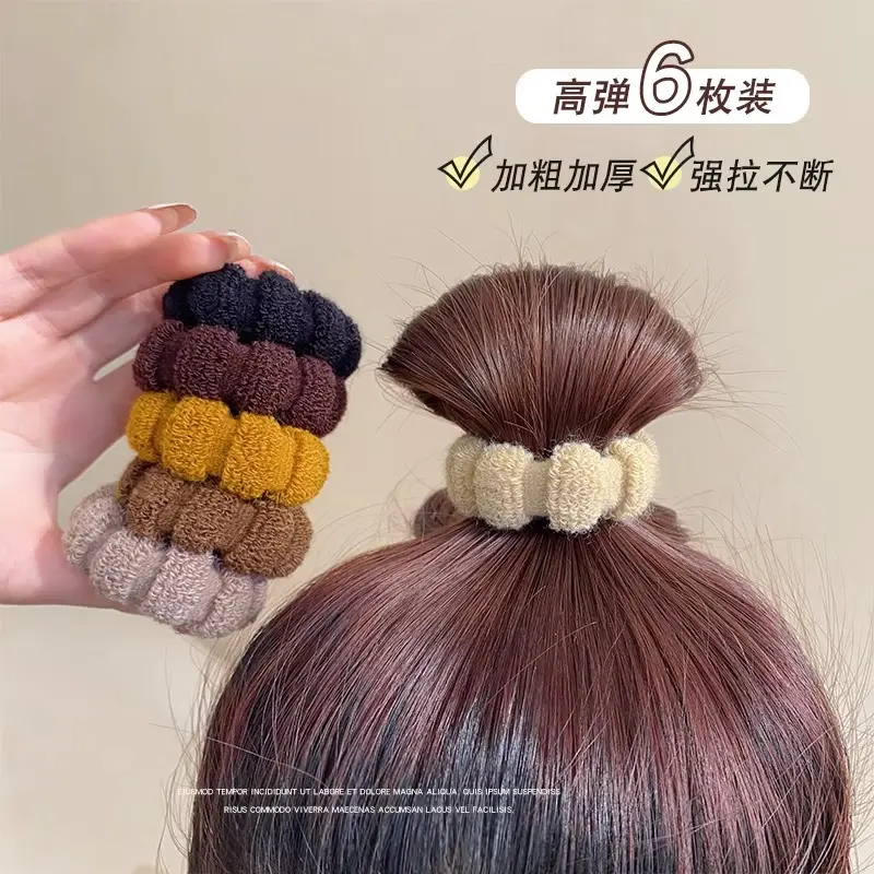 Pink Super Elastic Hair Rope for Women