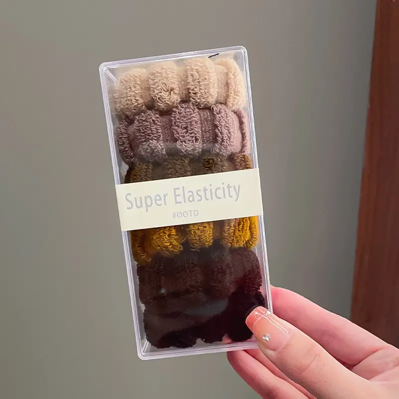 Pink Super Elastic Hair Rope for Women