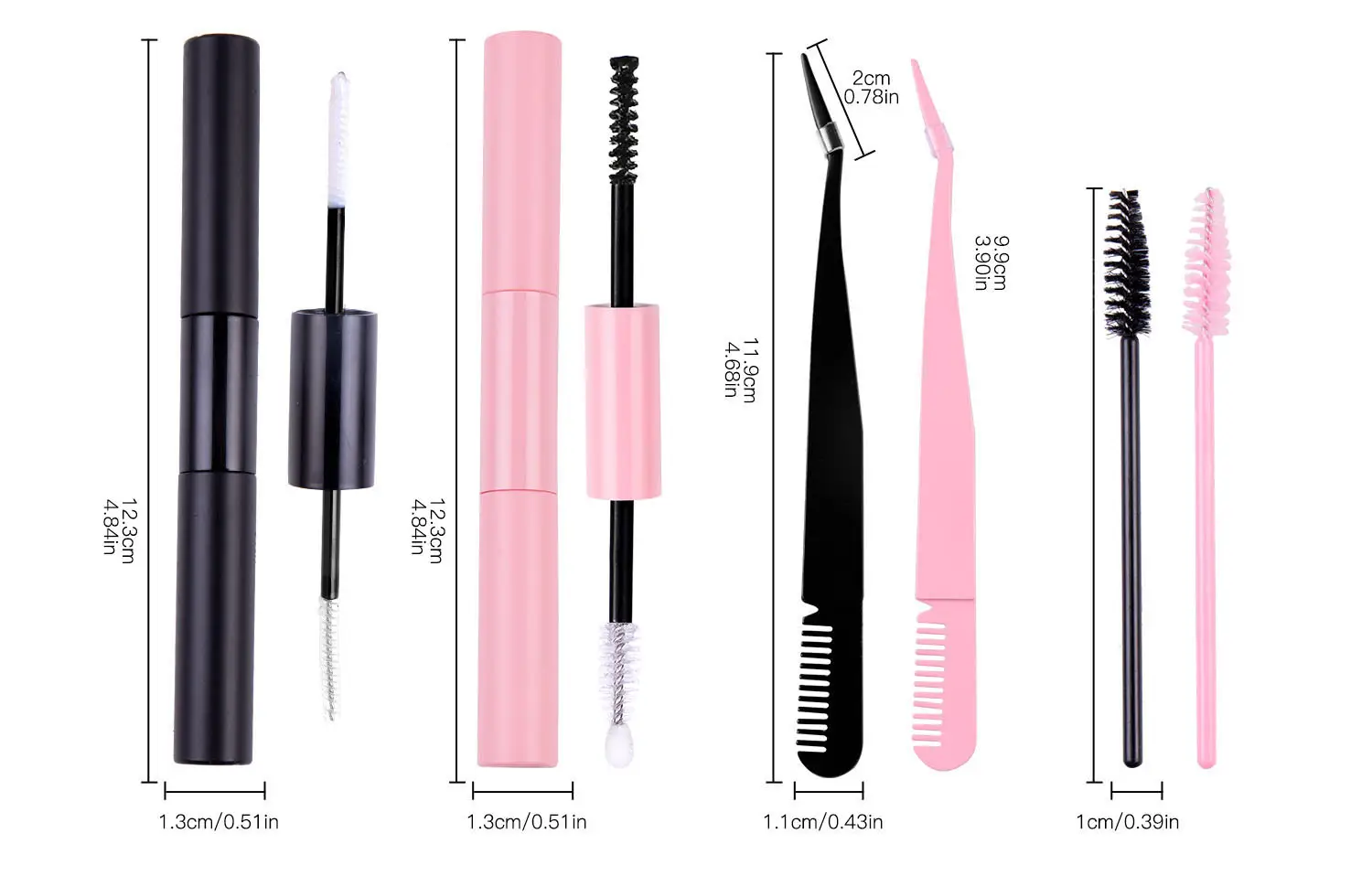 100 Clusters False Eyelashes 8-16mm Natural Large Capacity — feature 9