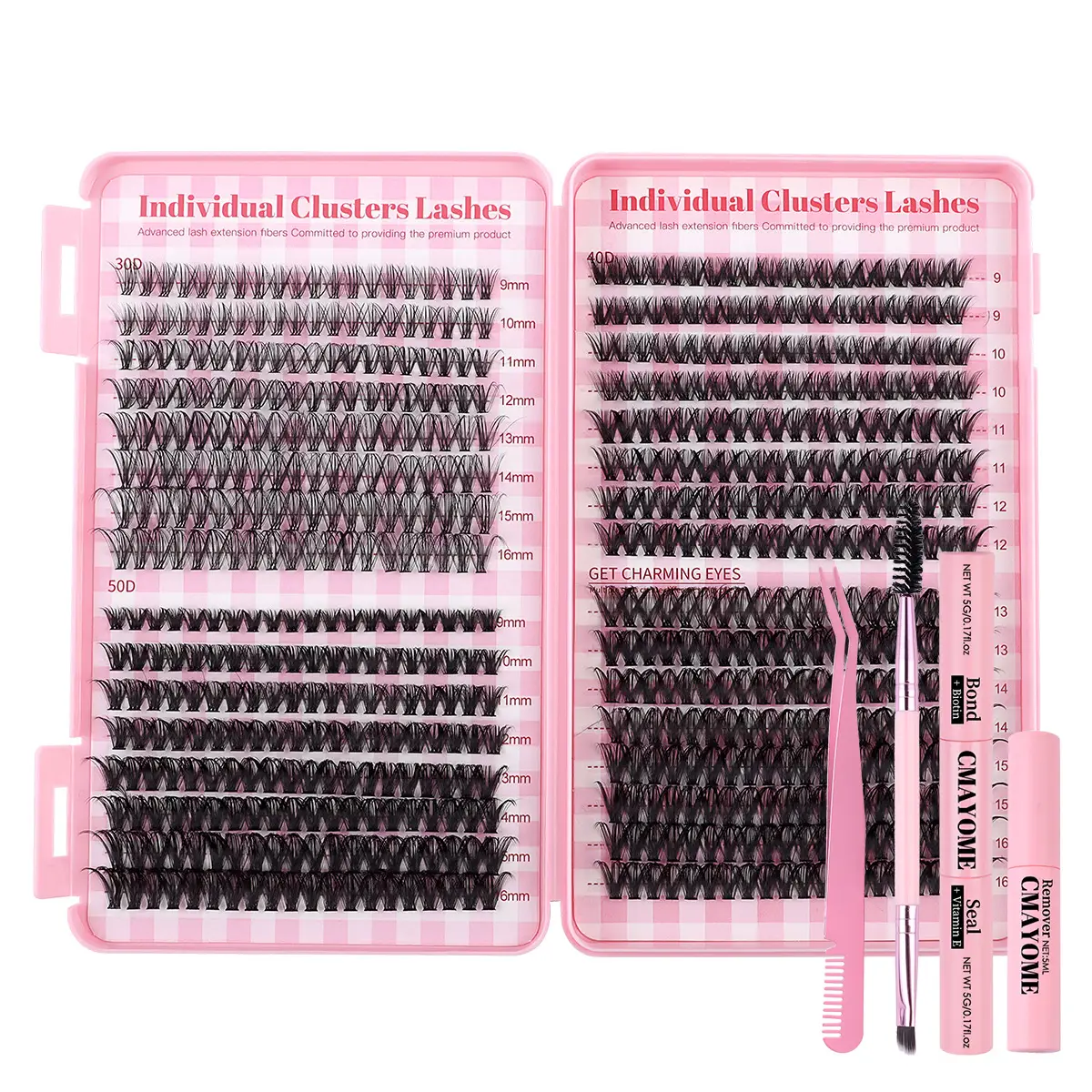 100 Clusters False Eyelashes 8-16mm Natural Large Capacity - Image 12
