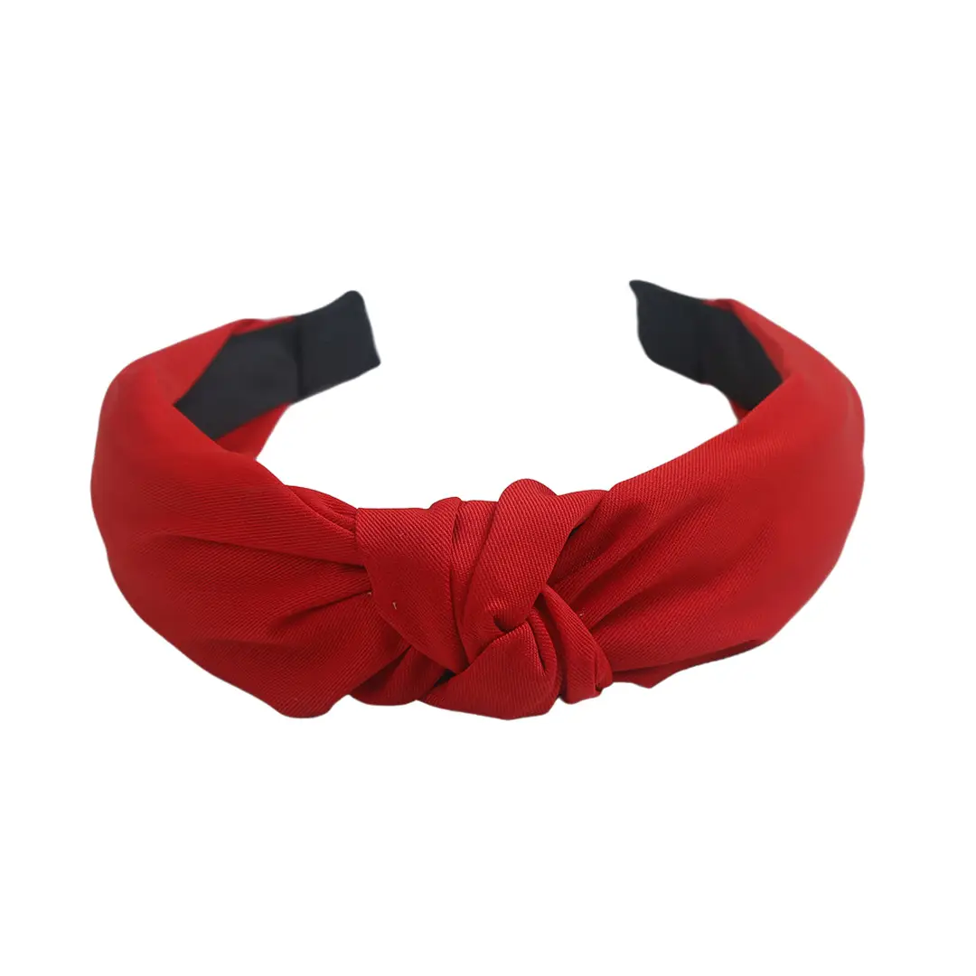 Pink Knotted Cross Body Headband with Black Buckle - Image 12