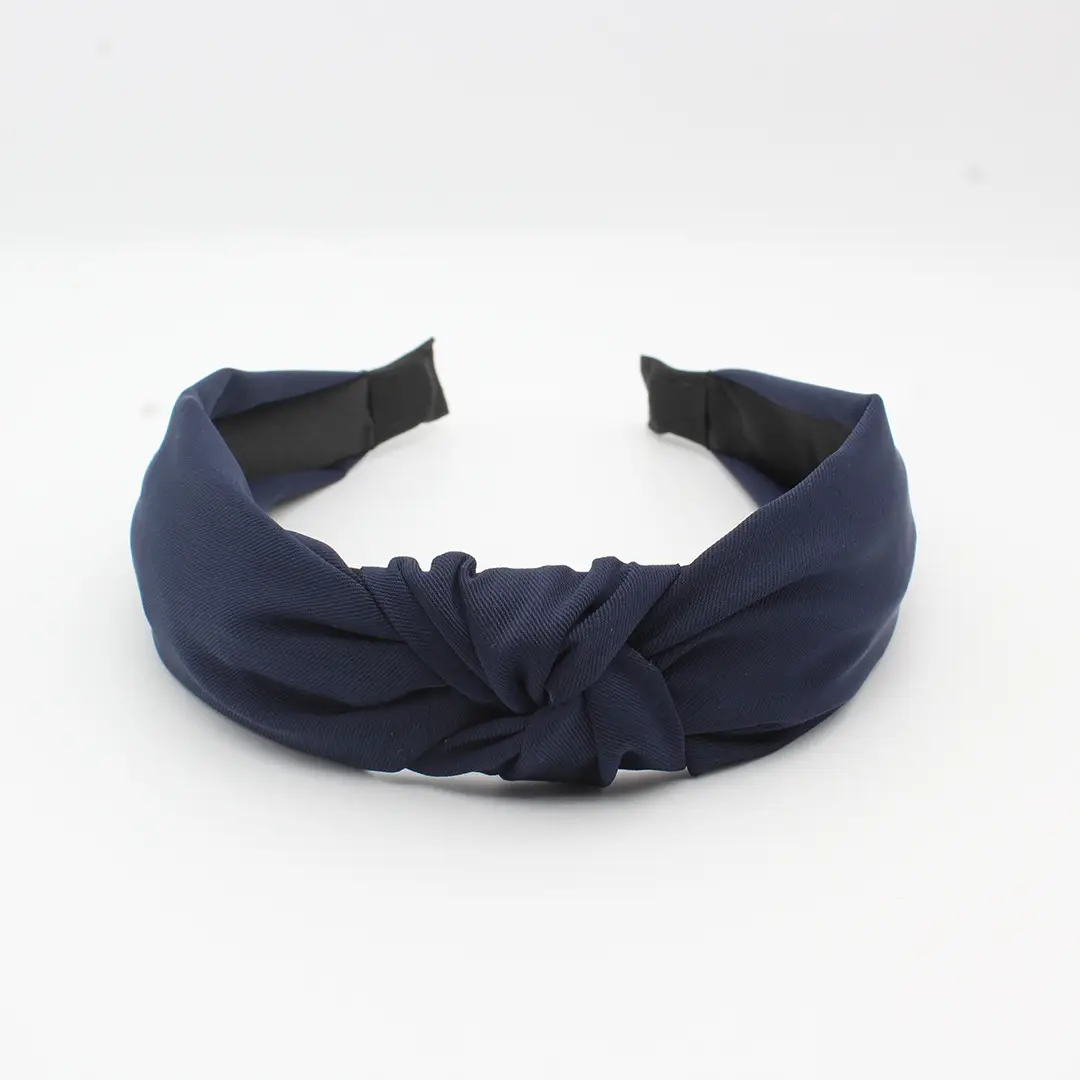 Pink Knotted Cross Body Headband with Black Buckle - Image 9
