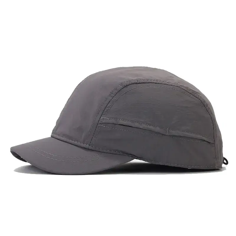 Men Women Baseball Cap Retro Soft Top Solid Color - Image 2