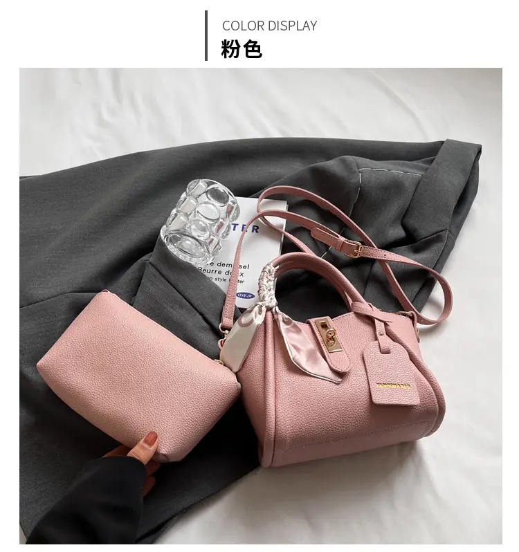 Retro Wing Handbag Beige Silk Scarf Decorative Shoulder Crossbody — feature 29