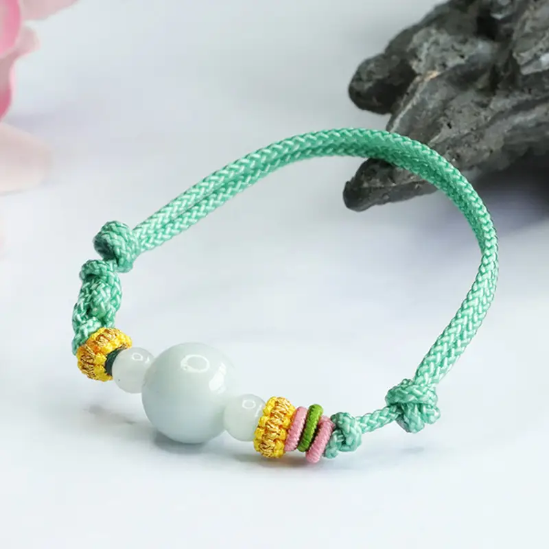 Guan Yu Natural Jade Bracelet Green Unisex Factory Wholesale Dropshipping - Image 4
