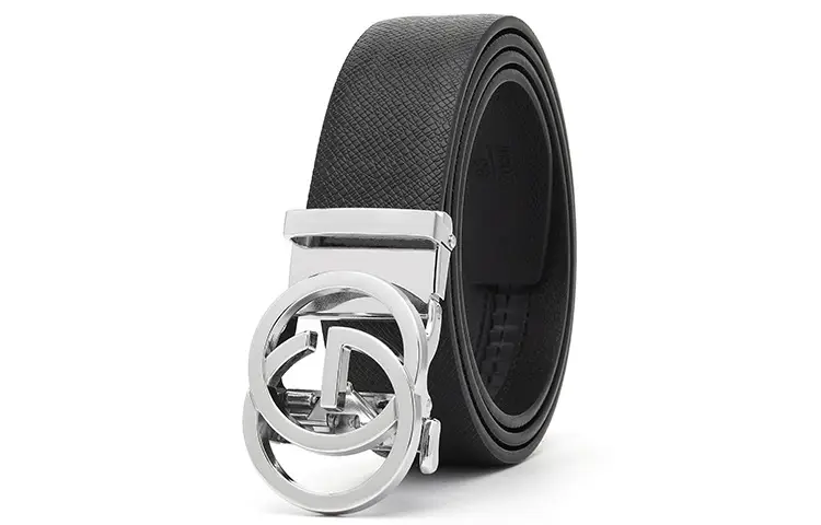 Men's Gold Logo Buckle Belt Business Casual Wear — feature 40
