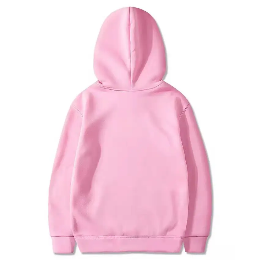 Men's Fleece Hoodie Cream Large Solid Color — feature 11