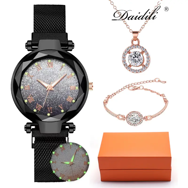 Purple Glitter 4PC Women's Jewelry Set — feature 7