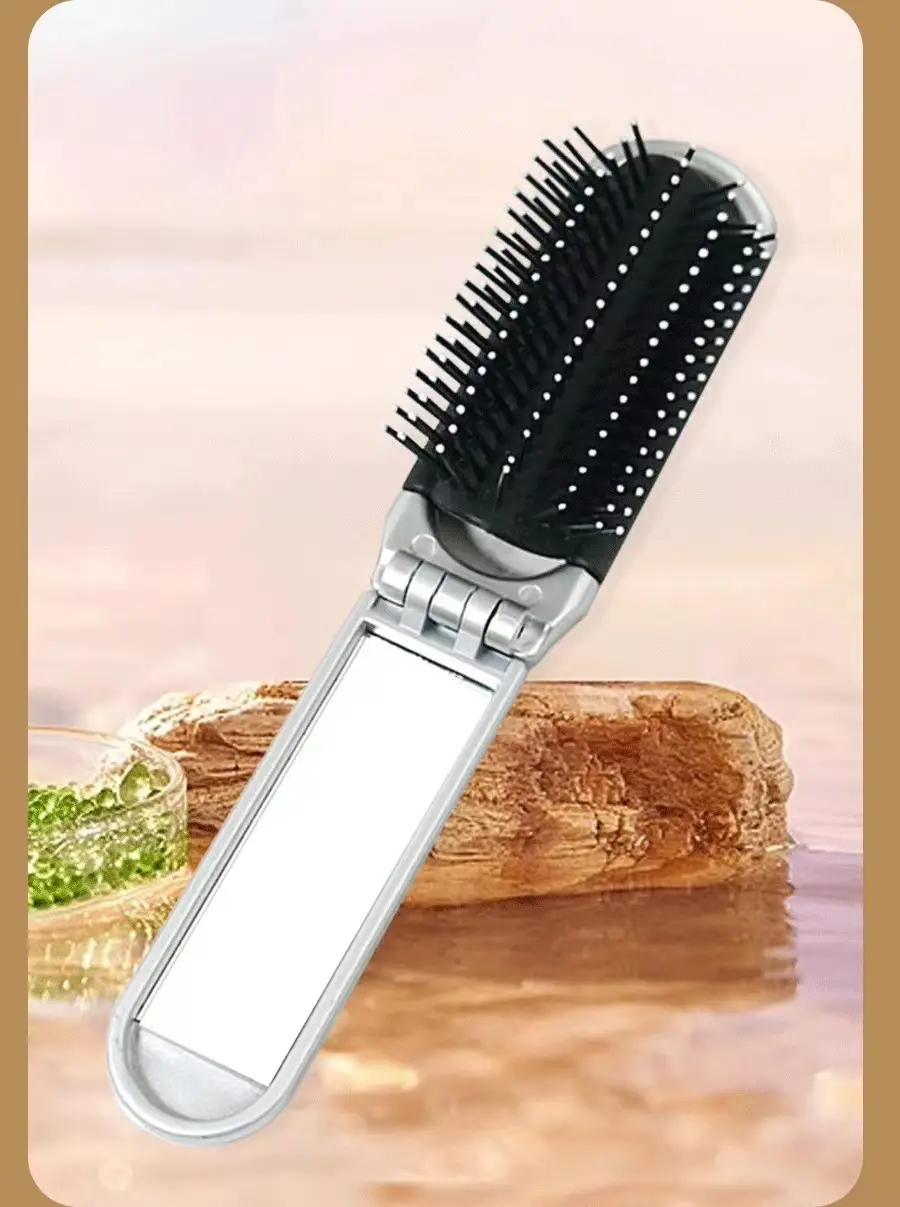 Folding Mini Hair Brush for Women & Children — feature 9