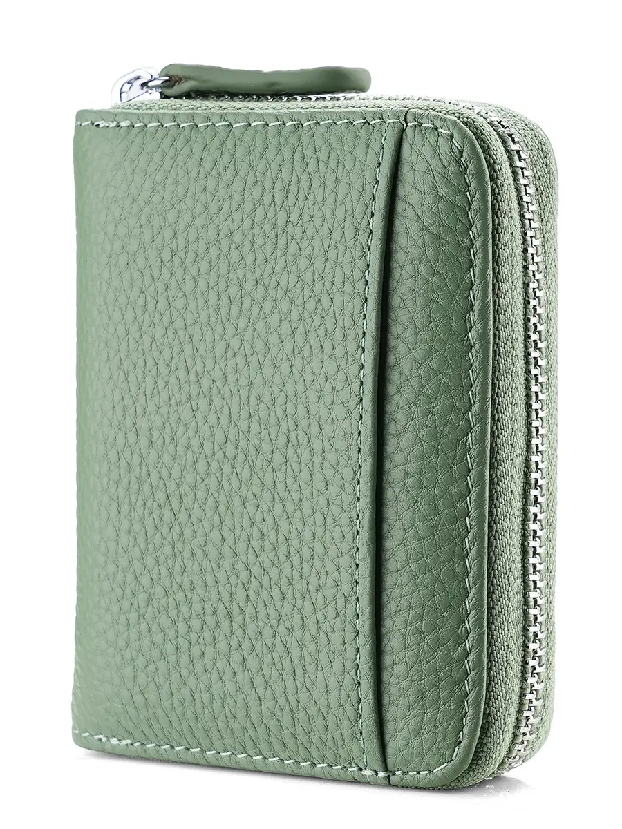 Rfid Genuine Leather Card Holder, Anti-Theft Credit Card Coin Wallet, Card Holder, Business Card Holder, Coin Purse, Accordion Card Holder