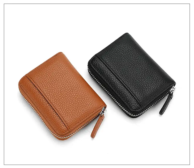 Rfid Genuine Leather Card Holder, Anti-Theft Credit Card Coin Wallet, Card Holder, Business Card Holder, Coin Purse, Accordion Card Holder — feature 19