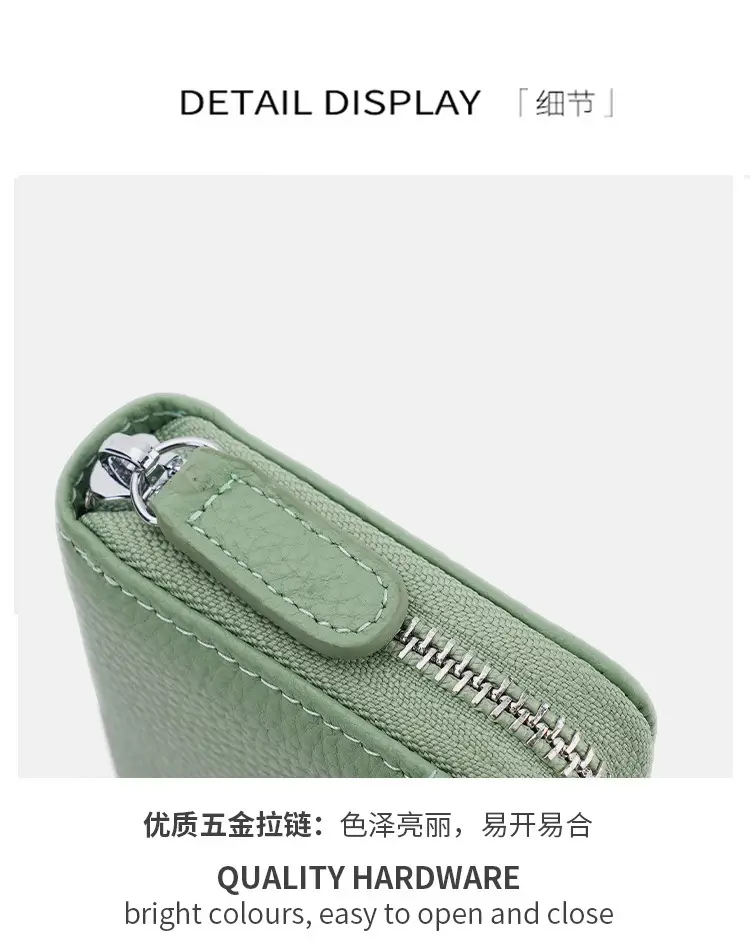 Rfid Genuine Leather Card Holder, Anti-Theft Credit Card Coin Wallet, Card Holder, Business Card Holder, Coin Purse, Accordion Card Holder — feature 21
