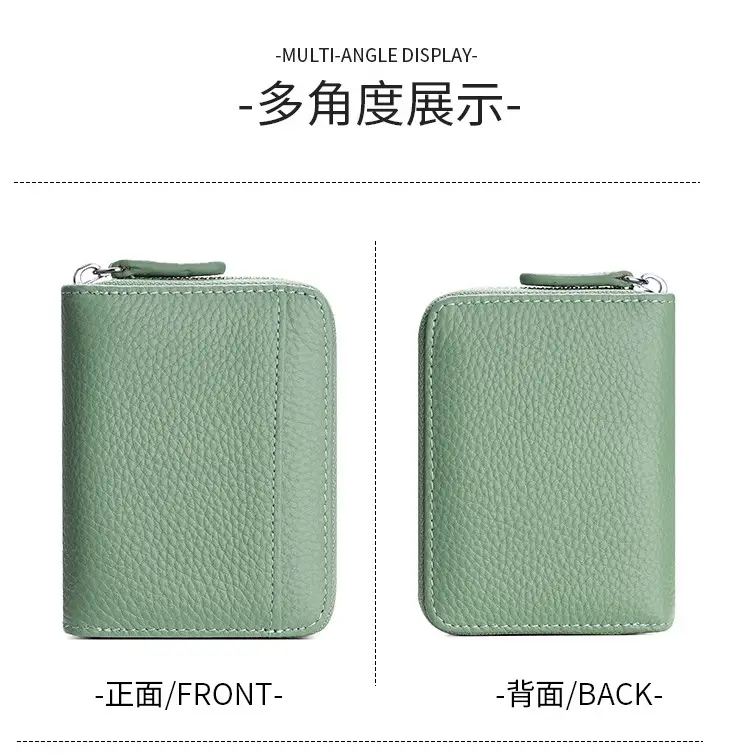 Rfid Genuine Leather Card Holder, Anti-Theft Credit Card Coin Wallet, Card Holder, Business Card Holder, Coin Purse, Accordion Card Holder — feature 7