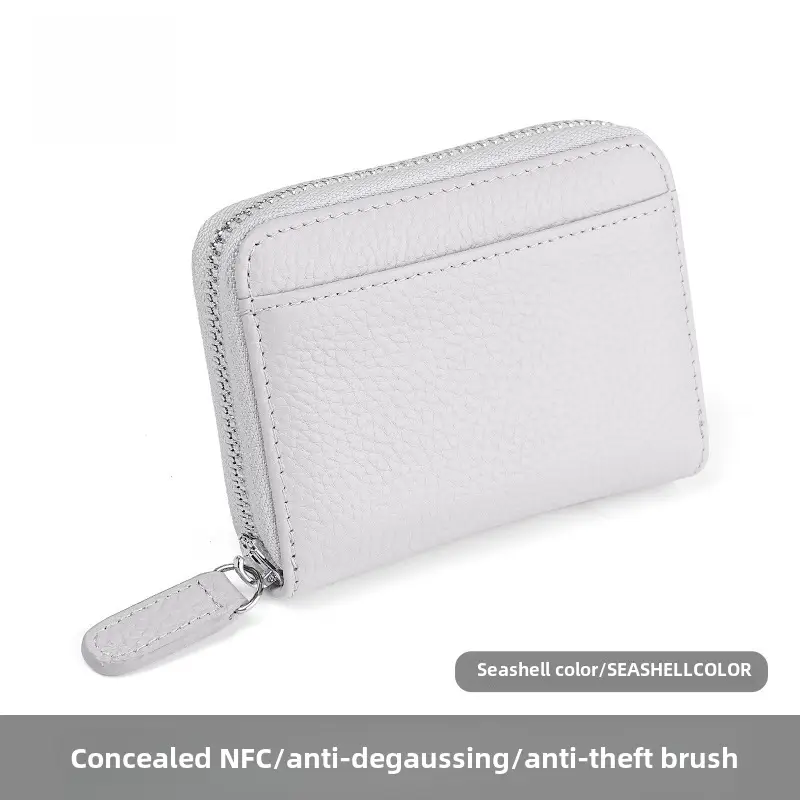 Rfid Genuine Leather Card Holder, Anti-Theft Credit Card Coin Wallet, Card Holder, Business Card Holder, Coin Purse, Accordion Card Holder