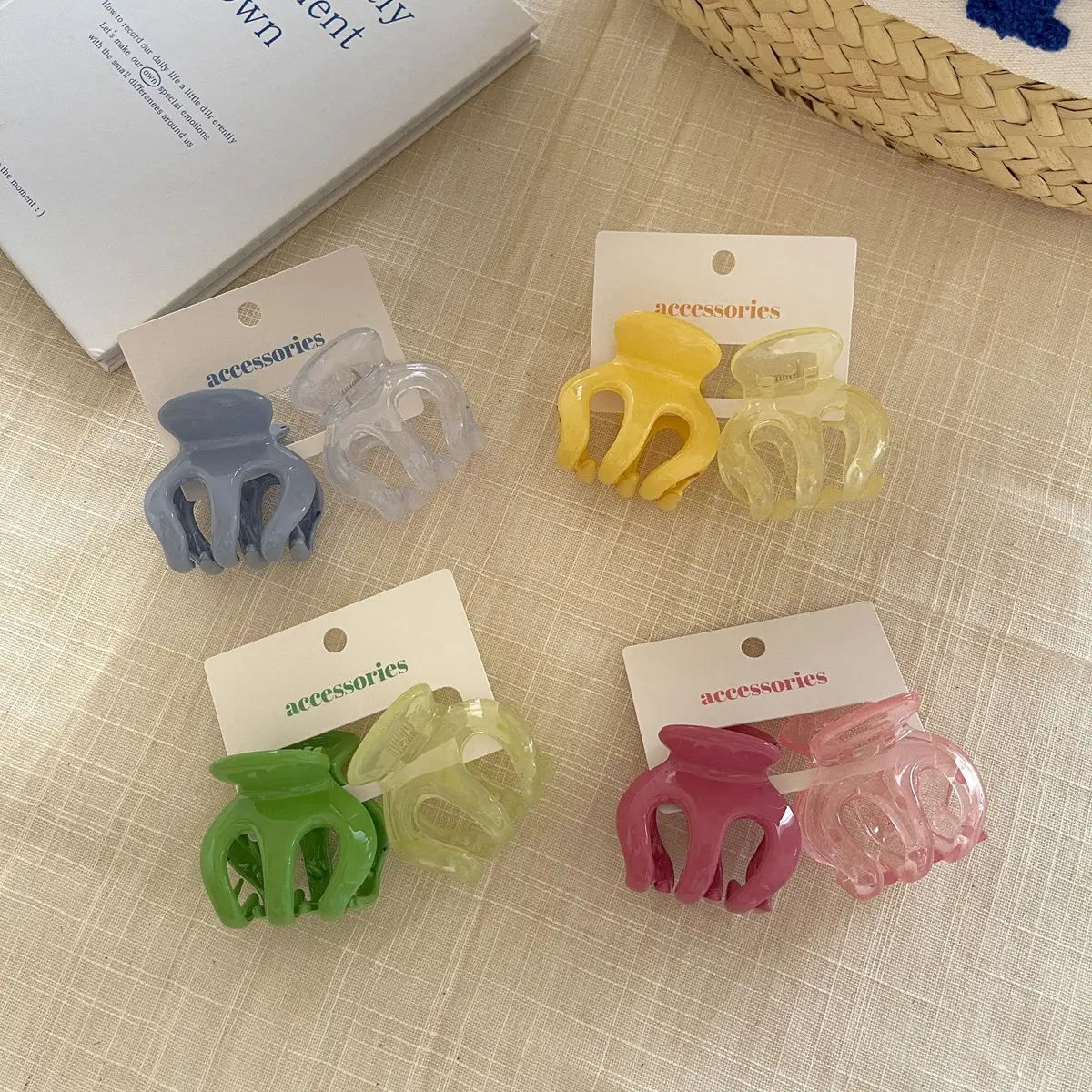Summer Hair Clips 2 Pack Anti-collapse Sweet Color - Image 5