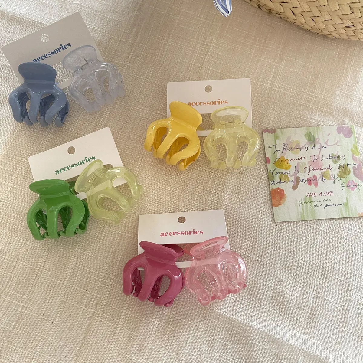 Summer Hair Clips 2 Pack Anti-collapse Sweet Color - Image 7