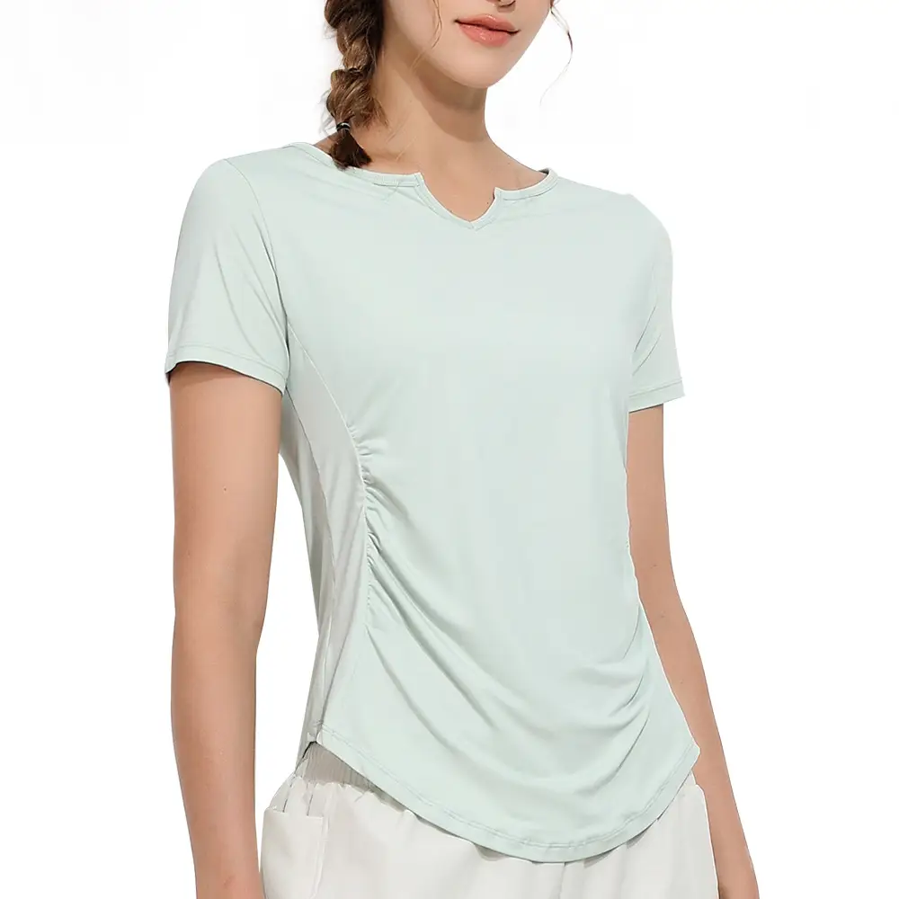 Women's Light Green Yoga Fitness Top Summer 2023 - Image 9