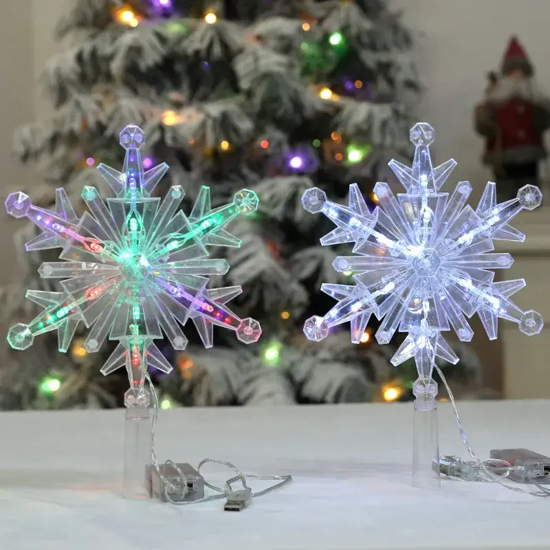 LED Five-Pointed Star Snowflake Decor 20x29CM - Image 6
