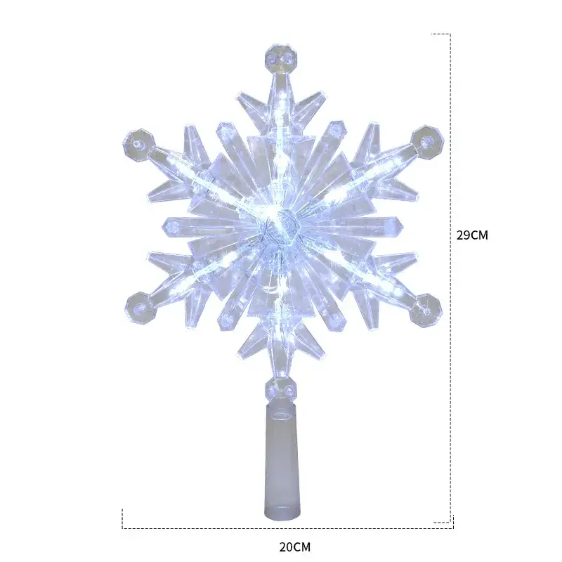 LED Five-Pointed Star Snowflake Decor 20x29CM - Image 2