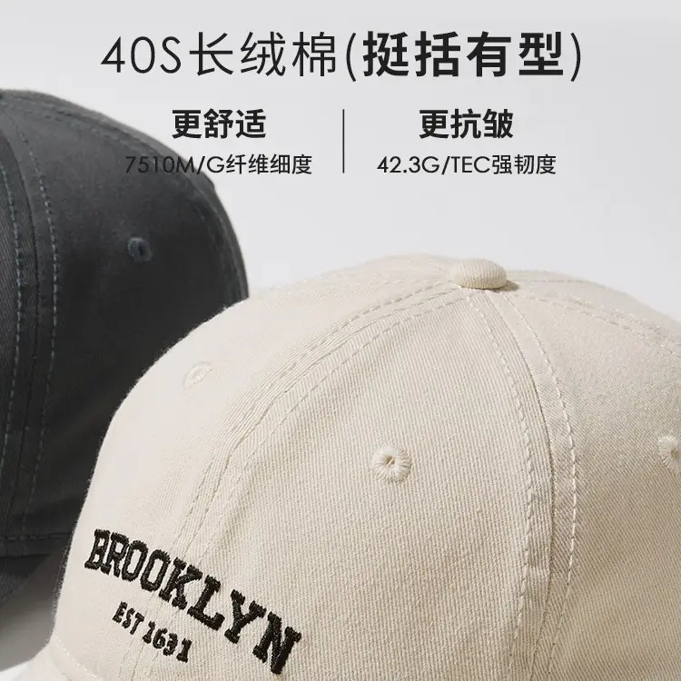 Brooklyn Embroidered Baseball Cap Women Men Summer - Image 9