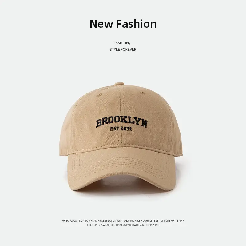 Brooklyn Embroidered Baseball Cap Women Men Summer - Image 3