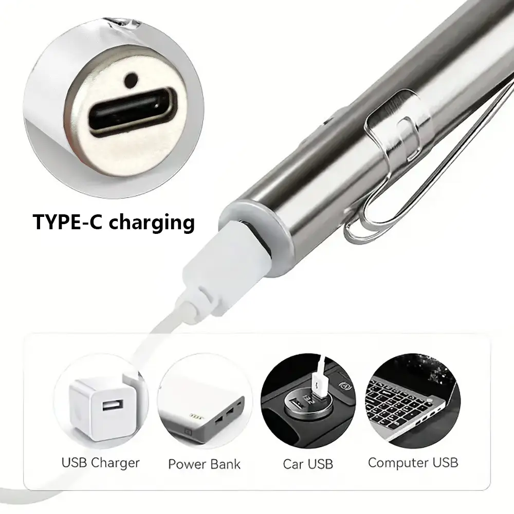USB Rechargeable Medical Flashlight with Dual Light Modes β feature 15