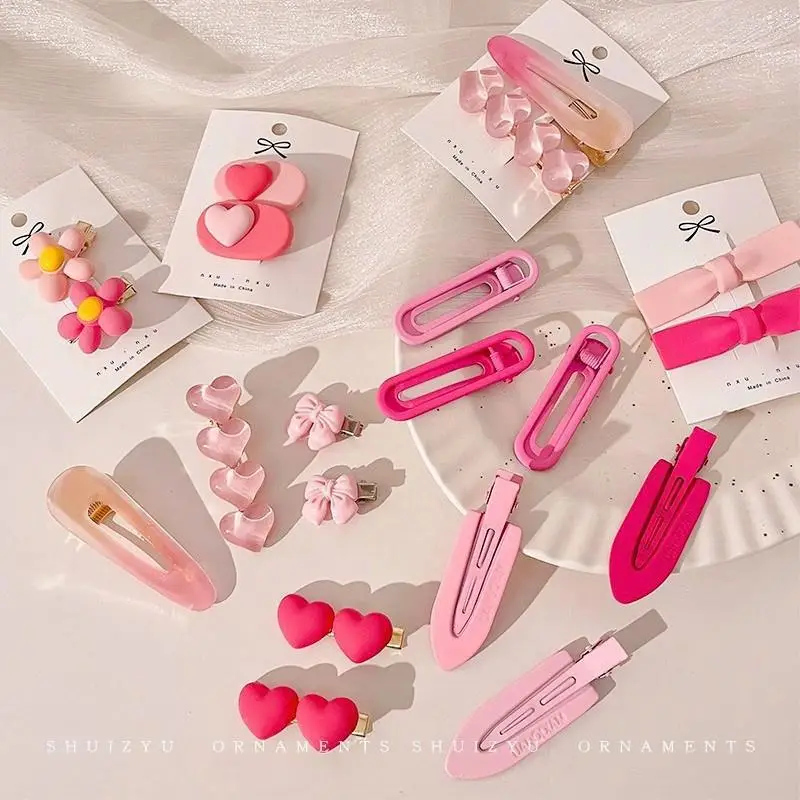 Pink Hairpin Clips for Girls Summer Bangs Clip - Image 33