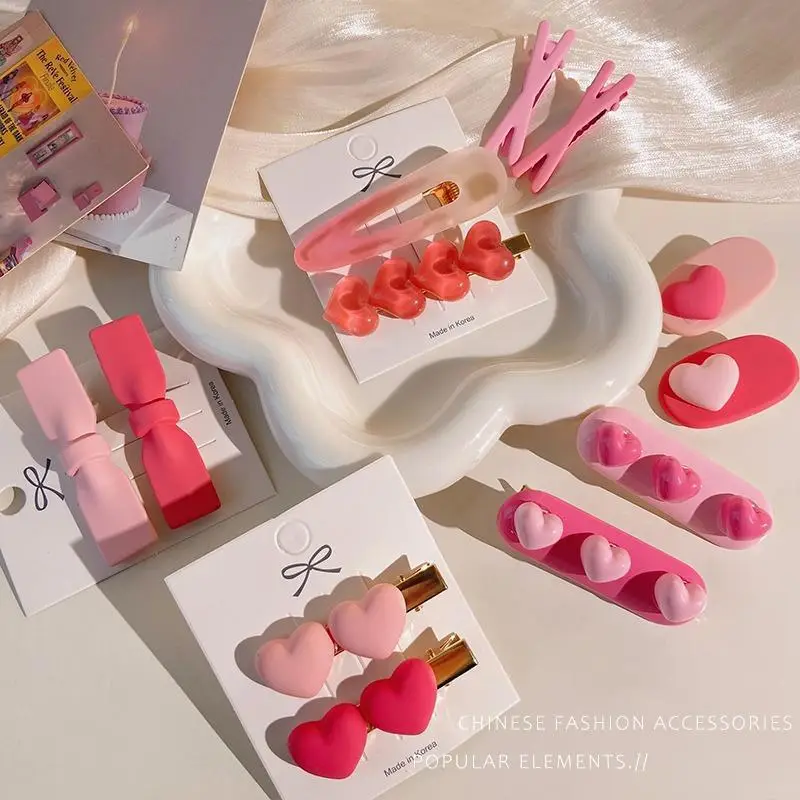 Pink Hairpin Clips for Girls Summer Bangs Clip - Image 35