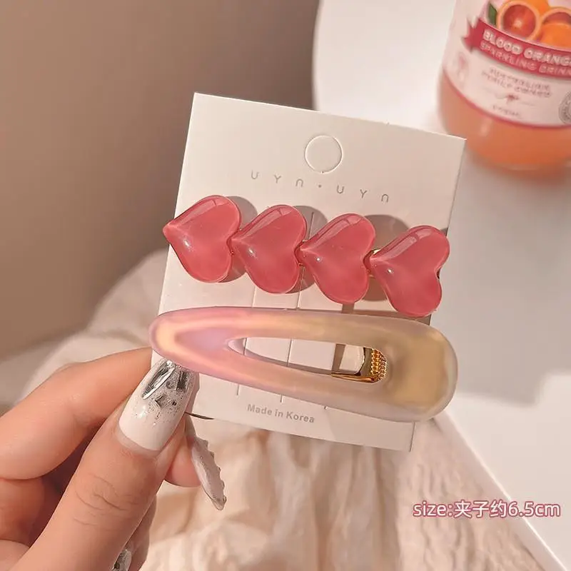 Pink Hairpin Clips for Girls Summer Bangs Clip - Image 5