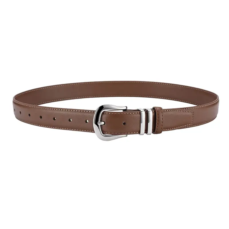 Women's Black Real Cowhide Belt Summer Wear - Image 2