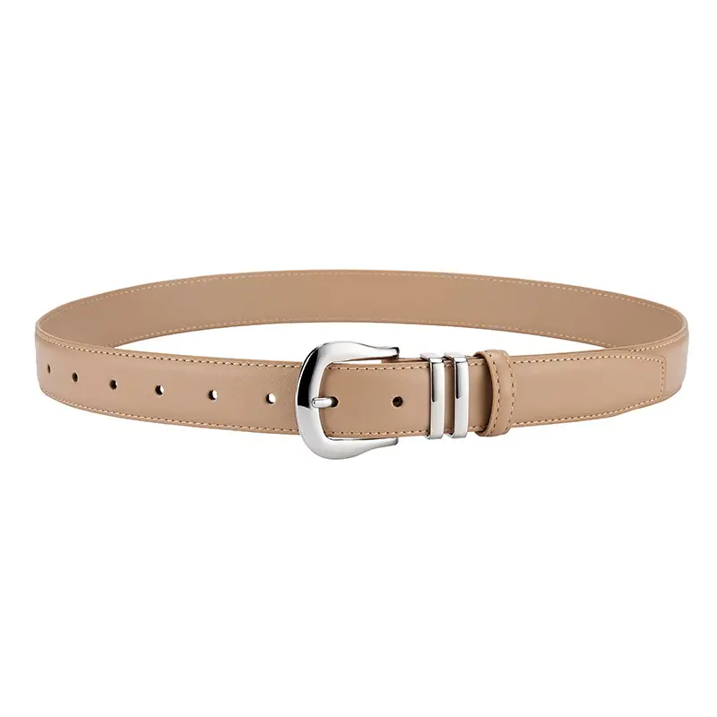 Women's Black Real Cowhide Belt Summer Wear - Image 3
