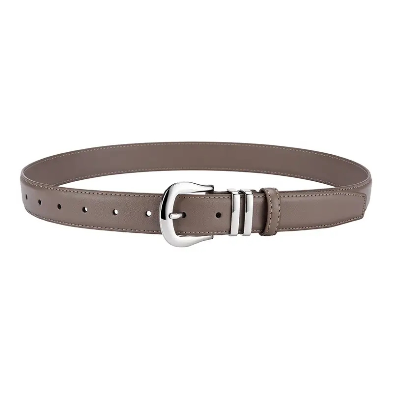 Women's Black Real Cowhide Belt Summer Wear - Image 4