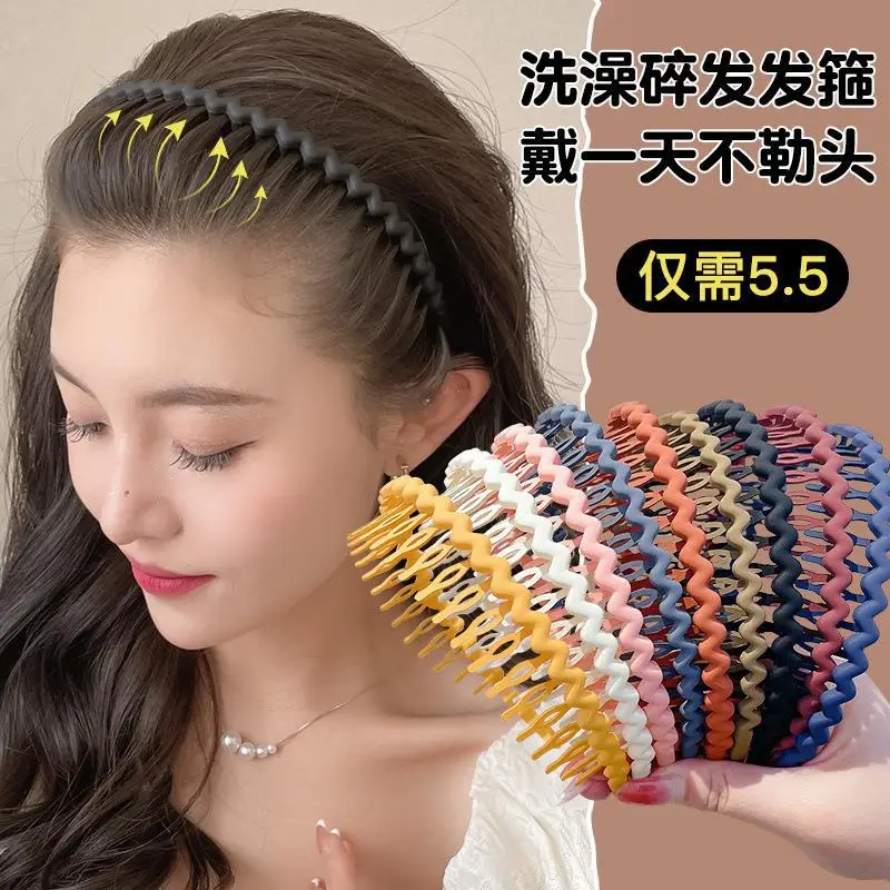 Women's Wavy Hair Hoop Summer Set of 10 Colors - Image 10