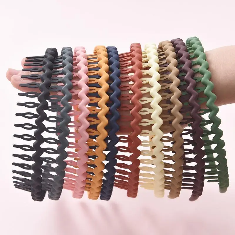 Women's Wavy Hair Hoop Summer Set of 10 Colors - Image 11