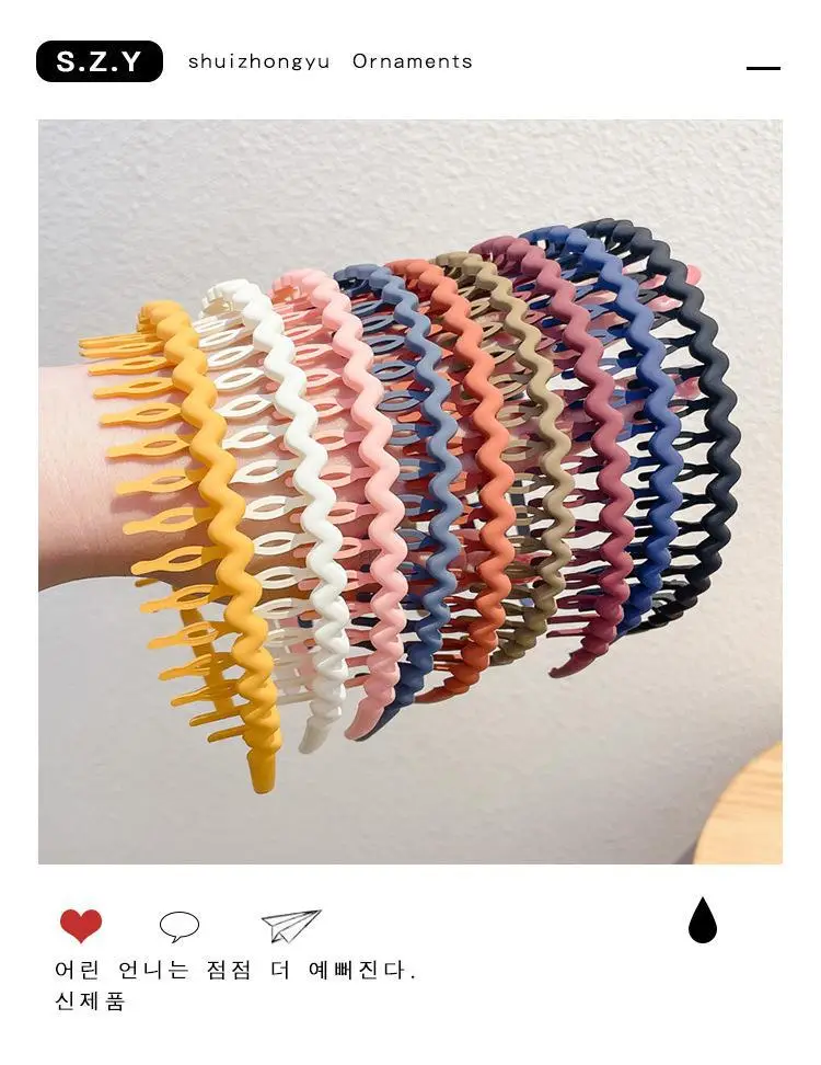 Women's Wavy Hair Hoop Summer Set of 10 Colors — feature 3