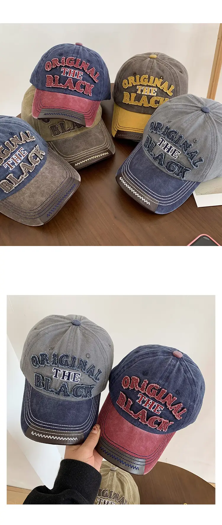 Men's "Origins The Black" Baseball Cap — feature 8