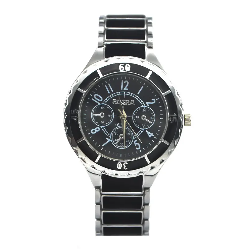 Women's Ceramic Crossbody Watch Black Analog Quartz - Image 7