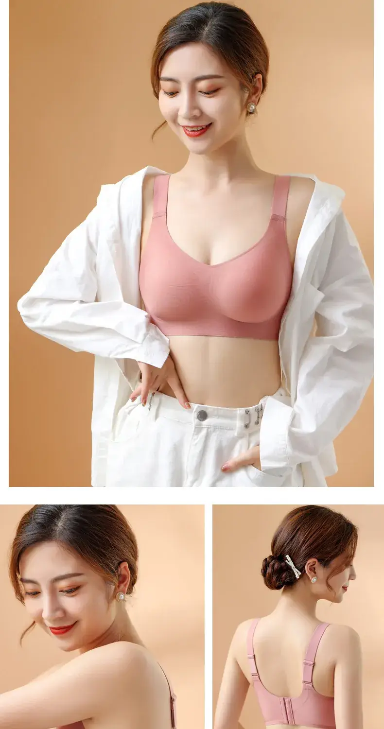 Thin Jelly Push-Up Bra for Large Busts, Seamless, No Underwire — feature 11