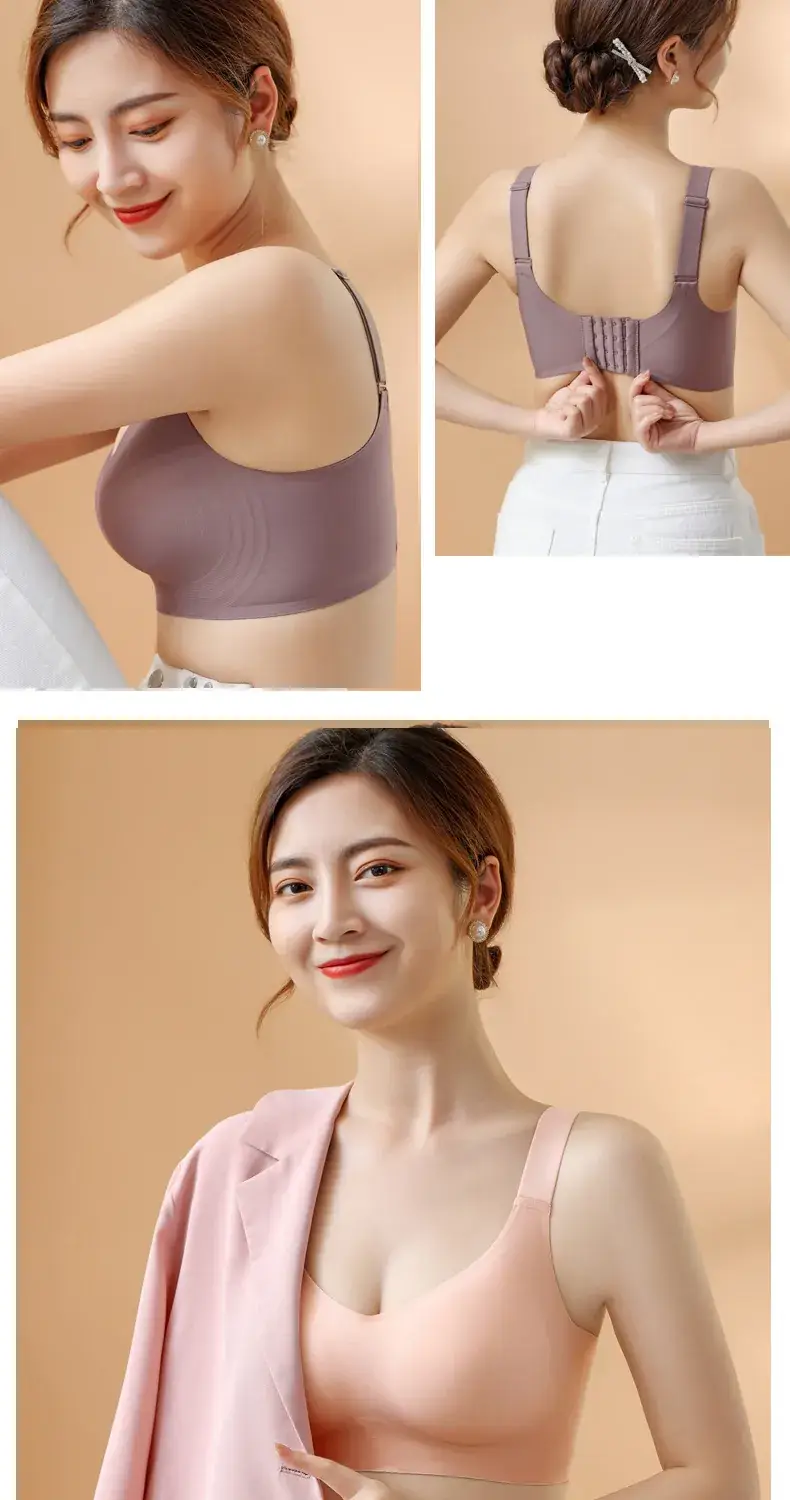 Thin Jelly Push-Up Bra for Large Busts, Seamless, No Underwire — feature 13