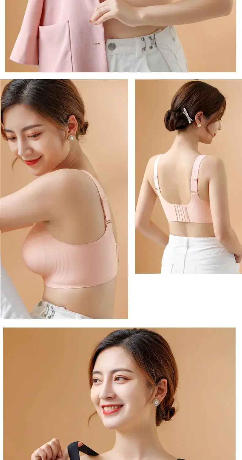 Thin Jelly Push-Up Bra for Large Busts, Seamless, No Underwire — feature 14