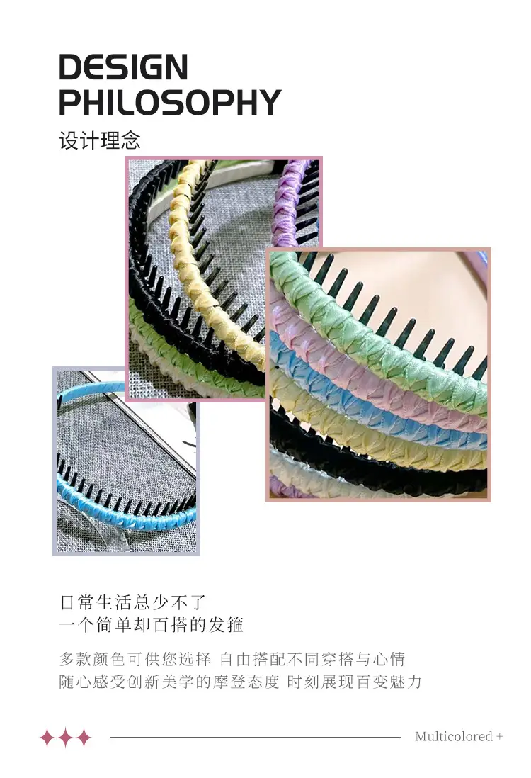 Pink Tooth Non-Slip Hairband for Girls — feature 2
