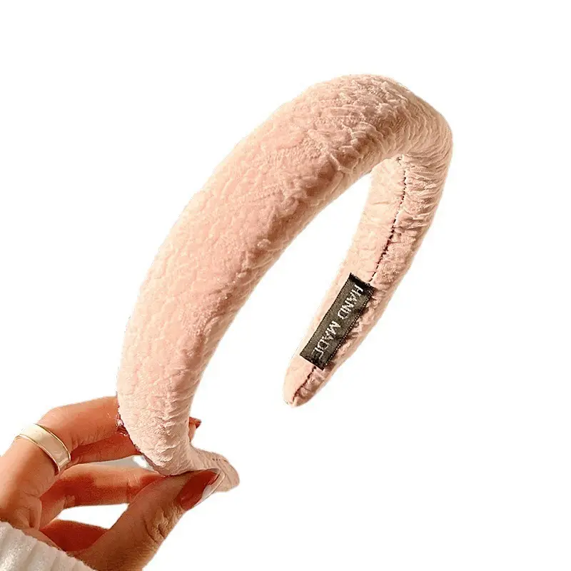 Women's Candy Color Pleated Hair Hoop Autumn Winter Mori Style