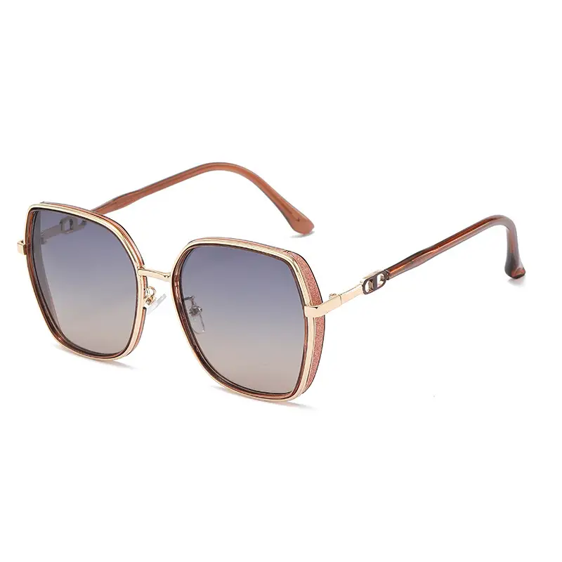 Women Anti-UV Polarized Sunglasses Large Frame