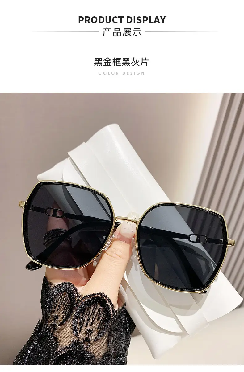 Women Anti-UV Polarized Sunglasses Large Frame — feature 10